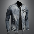 Herren-denim-biker-jacke