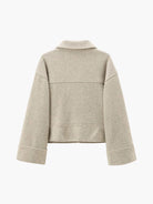 Beige–Kurzjacke–zeitlos–minimalistisch–leicht–warm–herbstlich–vielseitig–lässig