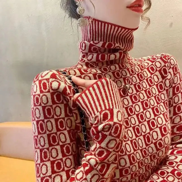 Ein-rollkragenpullover-mit-geometrischem-Muster,-perfekt-für-einen-modischen-und-auffälligen-Winterstil.