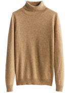Ein-Rollkragenpullover-aus-feinem-Strick-mit-einem-schlichten-und-zeitlosen-Design,-perfekt-für-kühle-Tage.