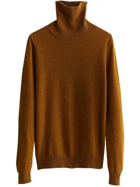 Ein-Rollkragenpullover-aus-feinem-Strick-mit-einem-schlichten-und-zeitlosen-Design,-perfekt-für-kühle-Tage.