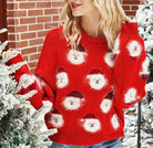 Weihnachtspullover–rosa–Santa-Muster–weihnachtlich–gemütlich–für–festliche–Stimmung