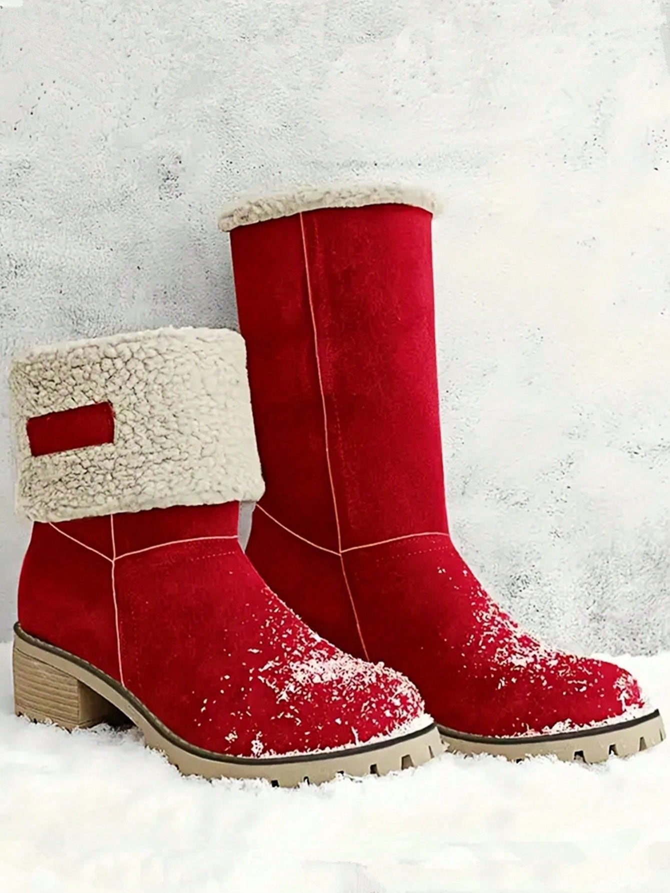 Stiefeletten-mit-warmem-Fellfutter-und-Blockabsatz,-ideal-für-einen-stilvollen-und-wärmenden-Winter-Look.