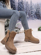 Winterstiefel-mit-weichem-Fellfutter,-seitlichem-Reißverschluss-und-robuster-Profilsohle,-ideal-für-kalte-Tage-und-schneereiches-Wetter