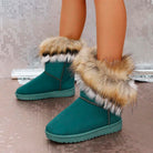Warme-Winterstiefeletten-mit-dickem-Kunstfellkragen-und-weichem-Innenfutter,-ideal-für-einen-stilvollen-und-komfortablen-Winterlook.