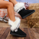 Warme-Winterstiefeletten-mit-dickem-Kunstfellkragen-und-weichem-Innenfutter,-ideal-für-einen-stilvollen-und-komfortablen-Winterlook.