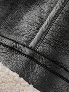 damen-shearling-jacke-mit-leder-klassischer-schnitt damen-shearling-jacke-vorderansicht-warme-fütterung
