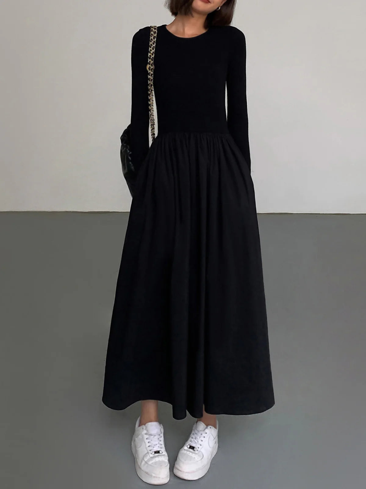 damen-maxikleid-mit-langarm-silhouette