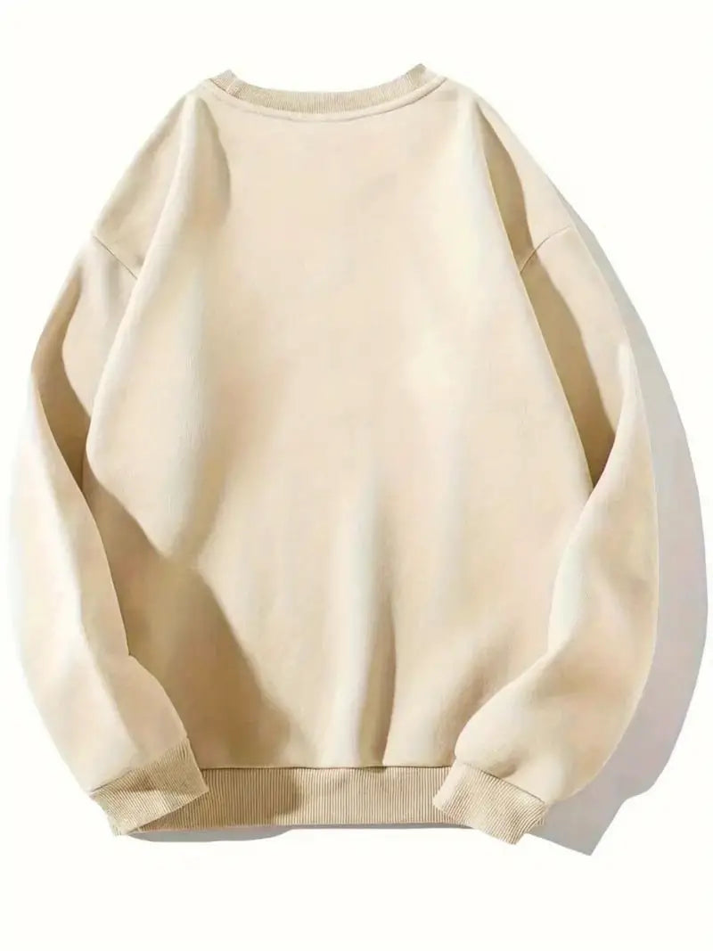 Ein-Pullover-mit-zwei-lustigen-Rentieren-in-Weihnachtsmützen-und-Schal.