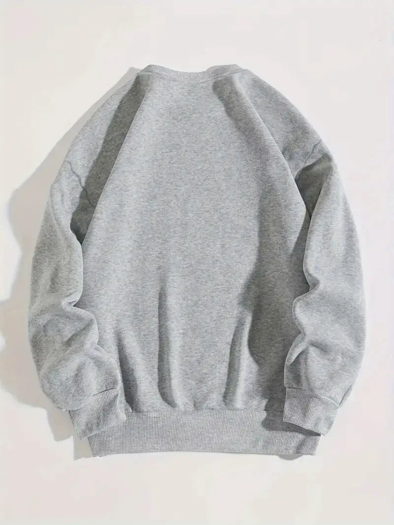 Ein-Pullover-mit-zwei-lustigen-Rentieren-in-Weihnachtsmützen-und-Schal.
