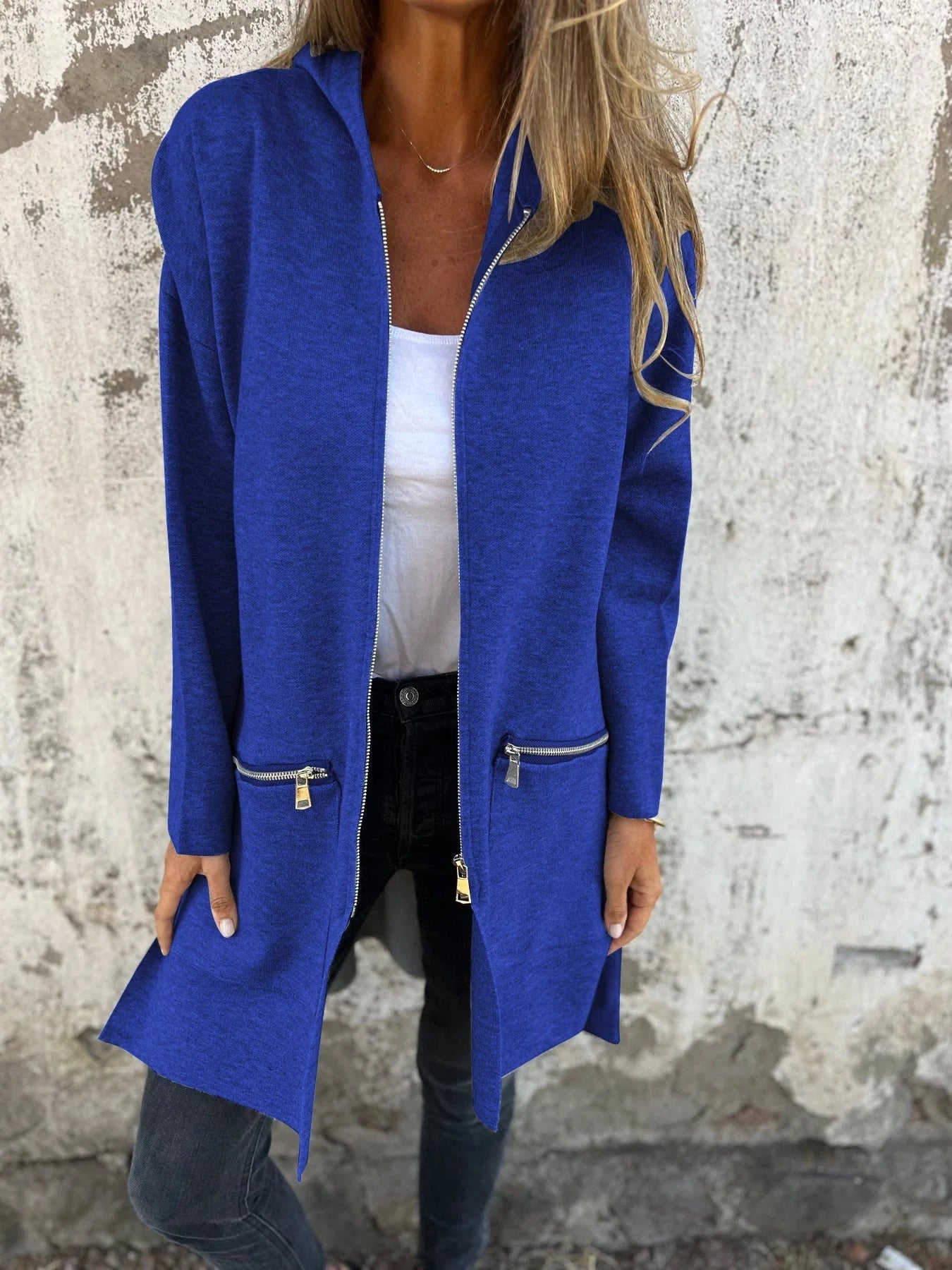 Langarm-winter-zip-cardigan-damen