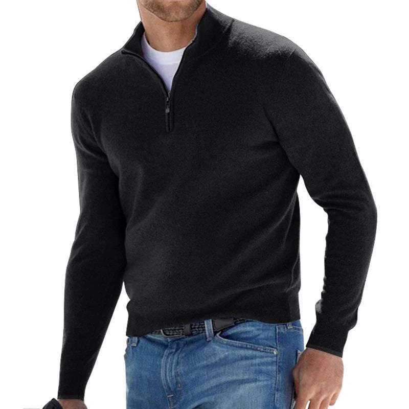 grüner-zip-up-wollpullover-für-herren
